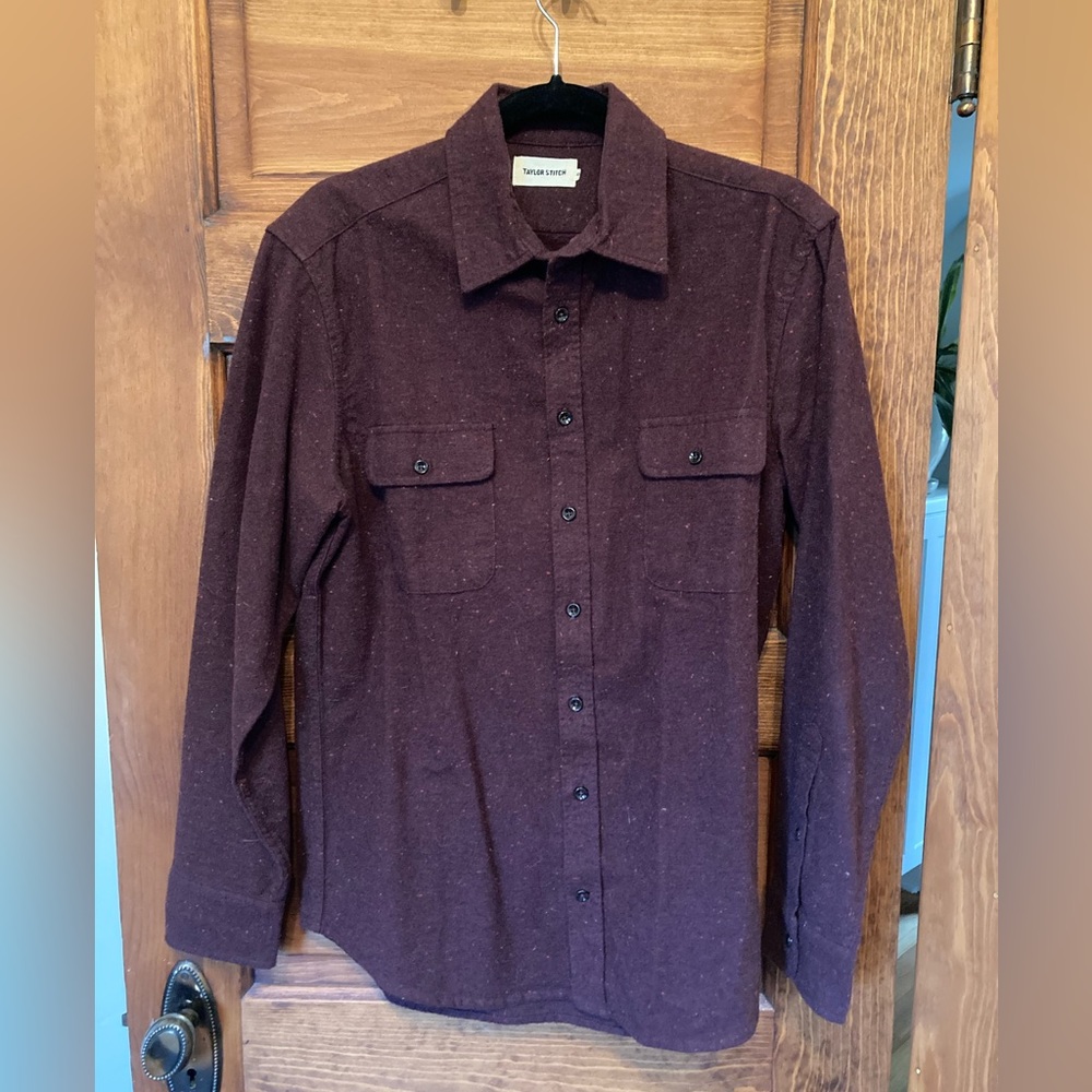 The Yosemite Shirt in Nutmeg Donegal - Size 40